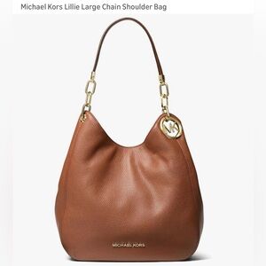 Michael Kors brown leather Lillie